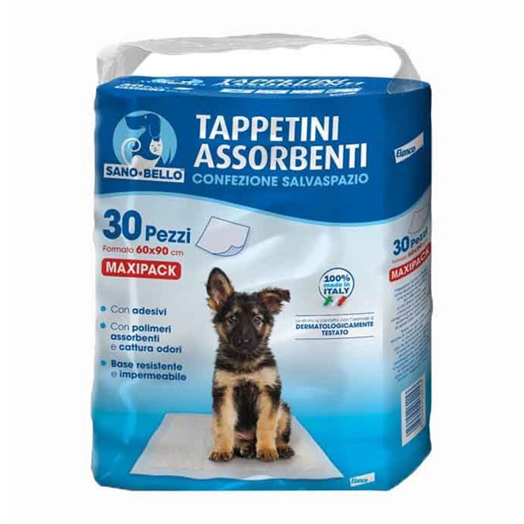 10 Tappetini Assorbenti Elanco Sano e Bello 60x90 Per Cane