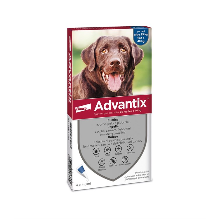 ADVANTIX SPOT ON CANI XL 4 PIP 25-40 KG