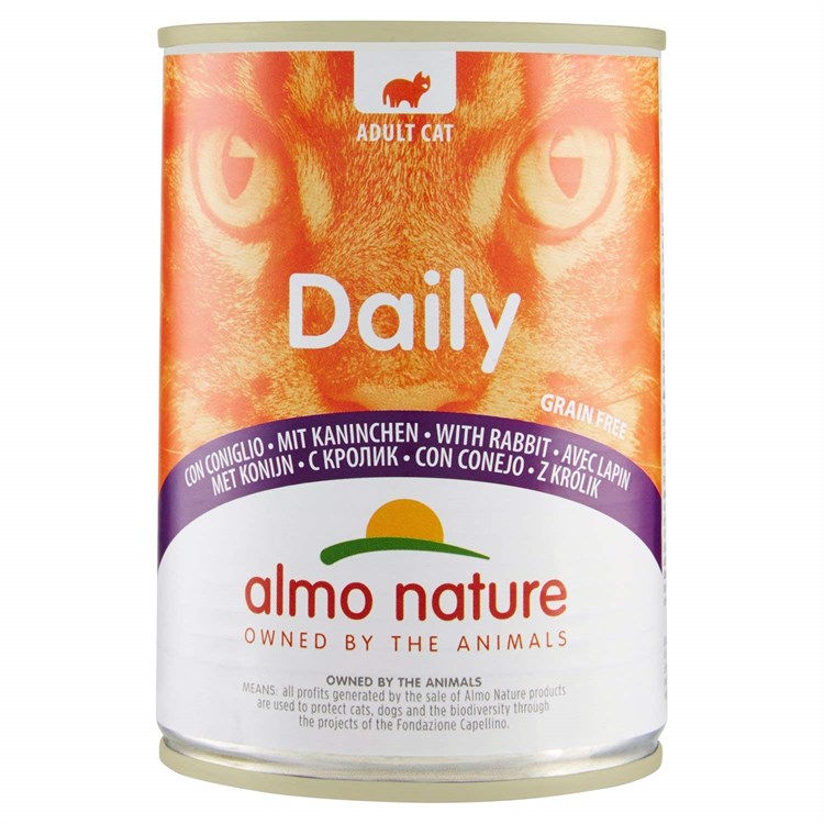 Almo Nature Daily Coniglio 400 gr Barattolo Umido Per Gatti