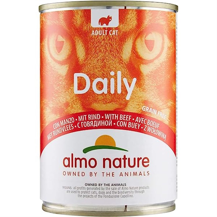 Almo Nature Daily Manzo 400 gr Barattolo Umido Per Gatti