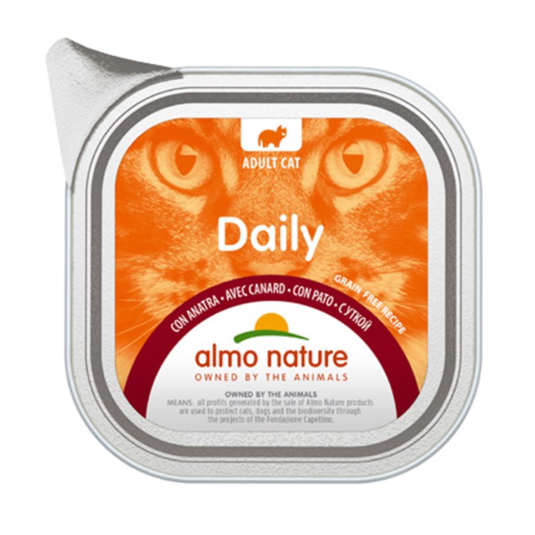 Almo Nature Daily Menu Anatra 100 gr Vaschetta Umido Per Gatti