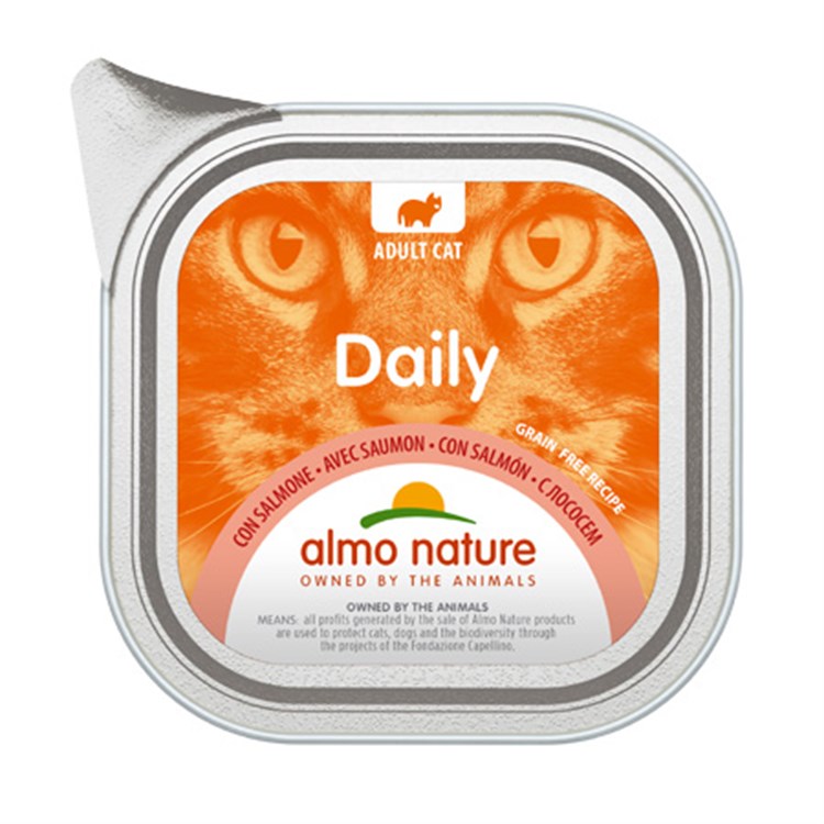 Almo Nature Daily Menu Salmone 100 gr Vaschetta Umido Per Gatti