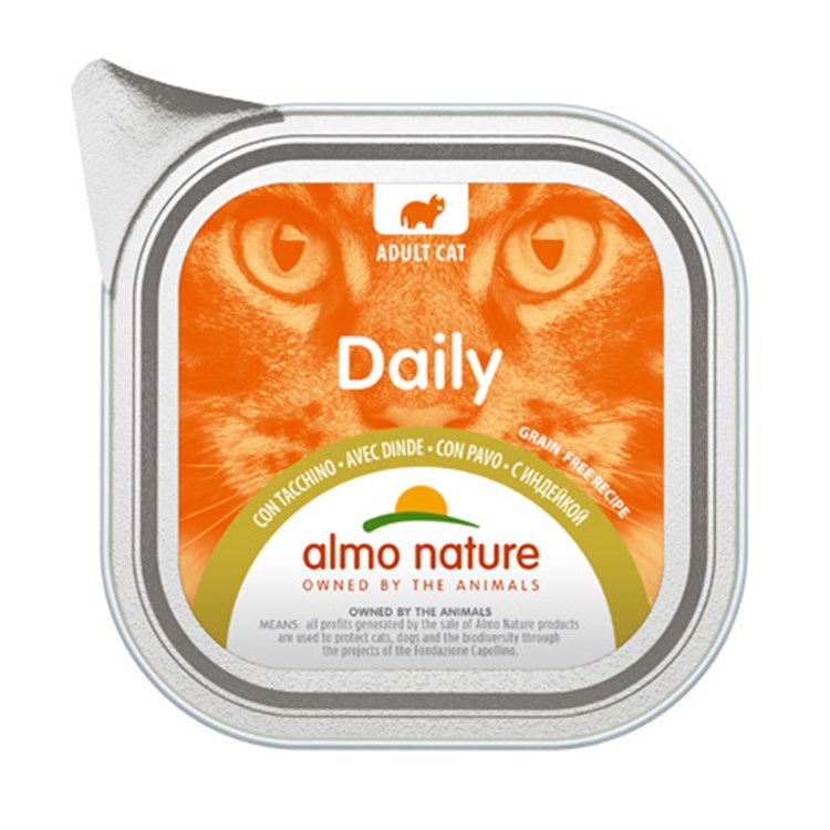 Almo Nature Daily Menu Tacchino 100 gr Vaschetta Umido Per Gatti