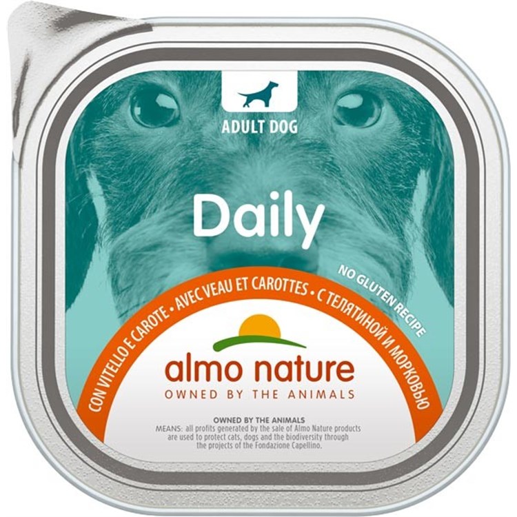 Almo Nature Daily Menu Vitello e Carote 300 gr Per Cane