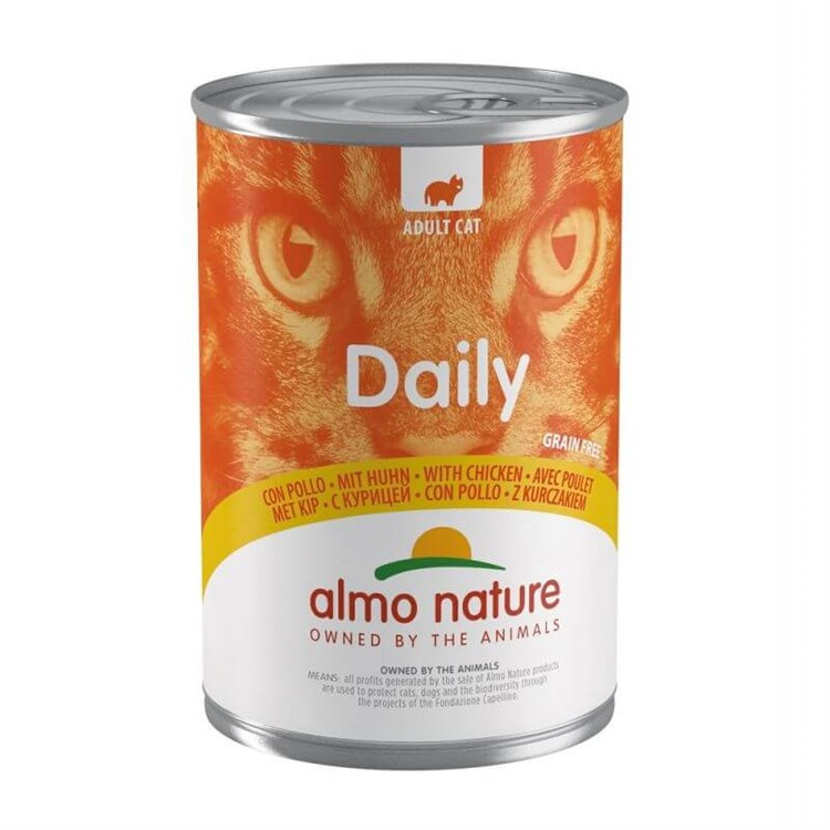 Almo Nature Daily Pollo 400 gr Barattolo Umido Per Gatti