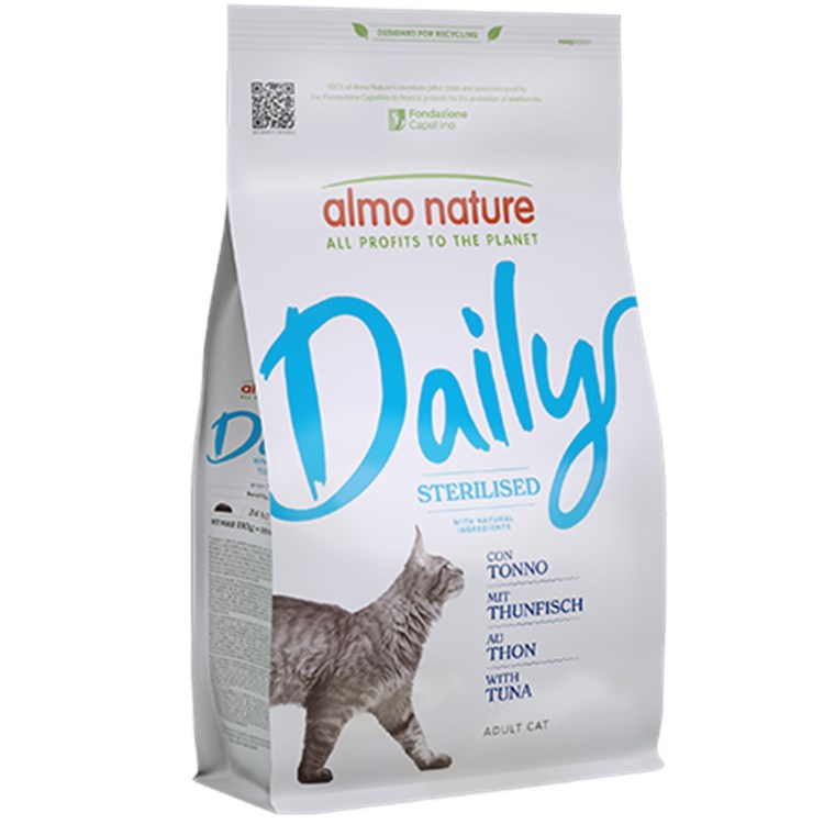 Almo Nature Daily Sterilised Tonno 1,2 KG Crocchette Per Gatti