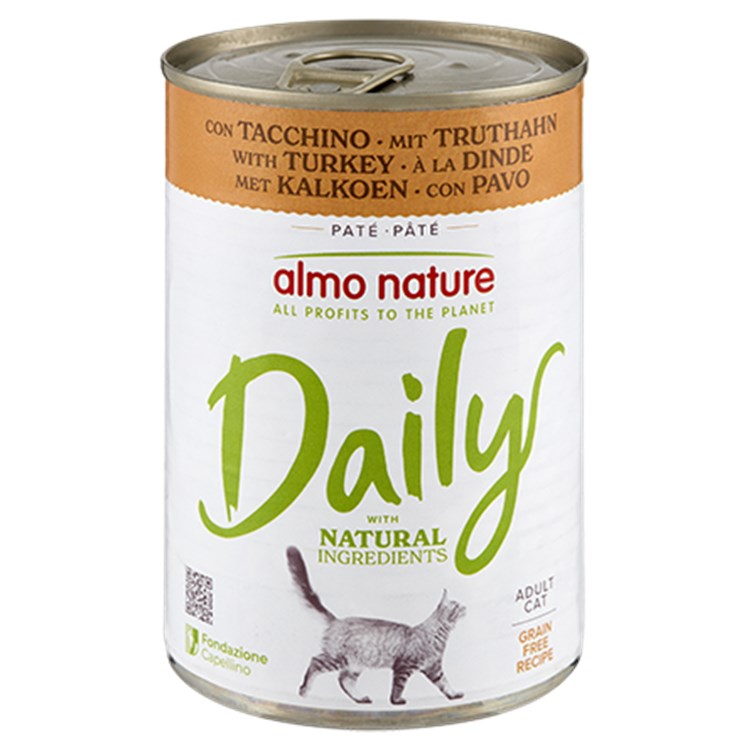 Almo Nature Daily Tacchino 400 gr Barattolo Umido Per Gatti