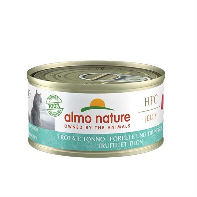 Almo Nature Hfc Jelly Trota e Tonno 70 gr Per Gatti