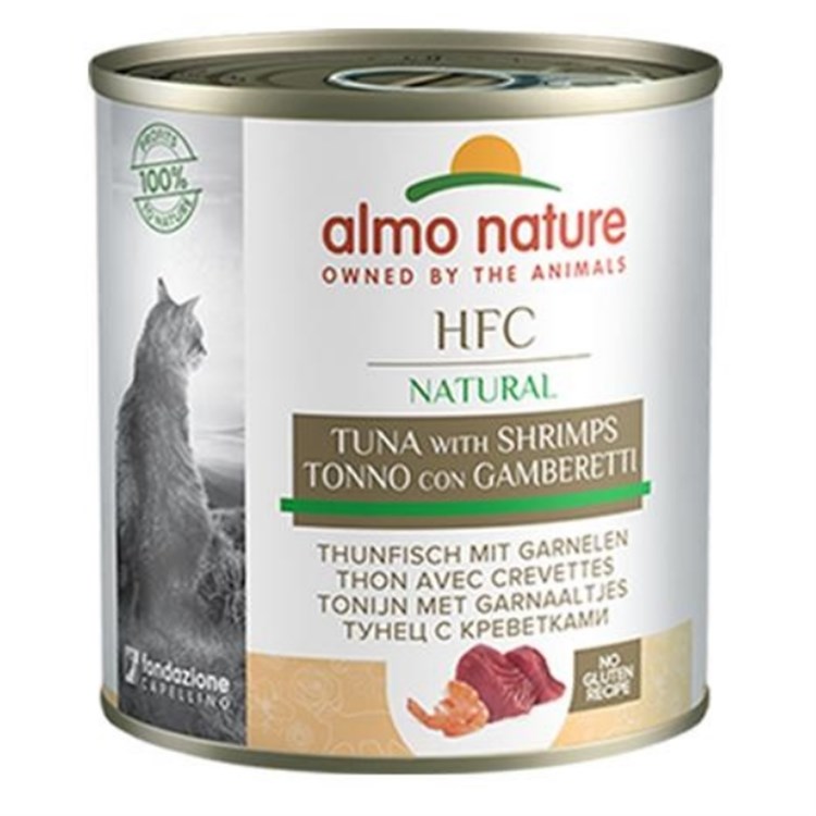 Almo Nature Hfc Natural Tonno Con Gamberetti 280 gr Per Gatti