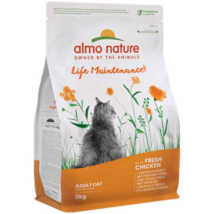 Almo Nature Holistic Maintenance Pollo Fresco 2 kg Crocchette Per Gatti