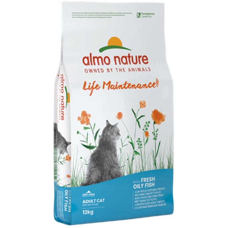 Almo Nature Holistic Maintenance Pesce Azzurro e Riso 12 kg Per Gatti