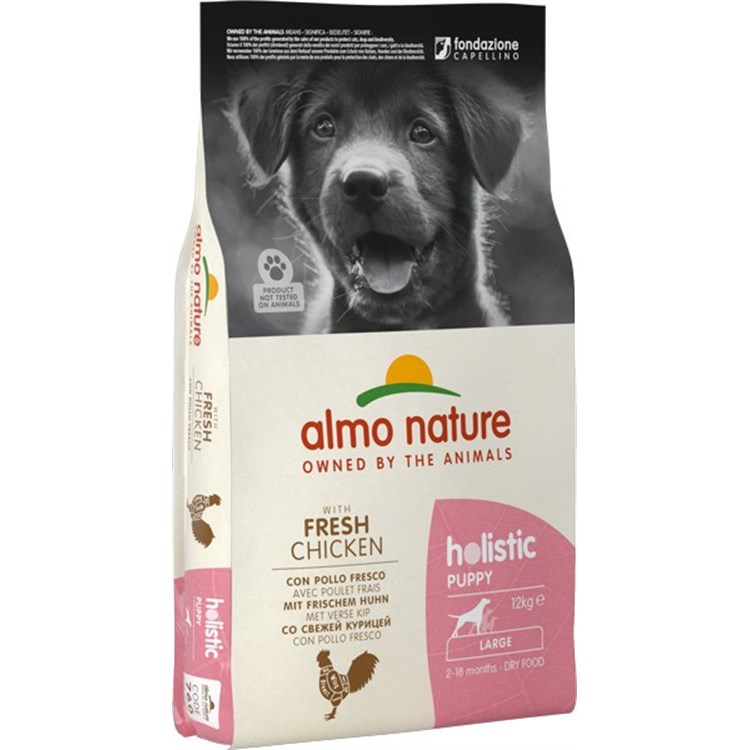 Almo Nature Holistic Puppy Large Dog 12 kg Pollo Fresco per Cani