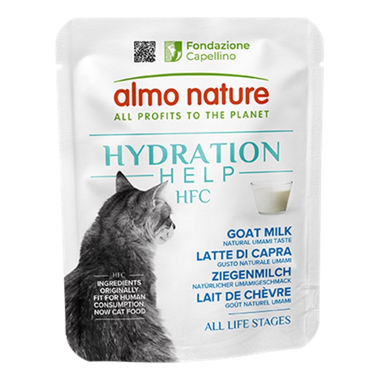 Almo Nature Hydration Help Latte di Capra 50 gr Bustine Per Gatti