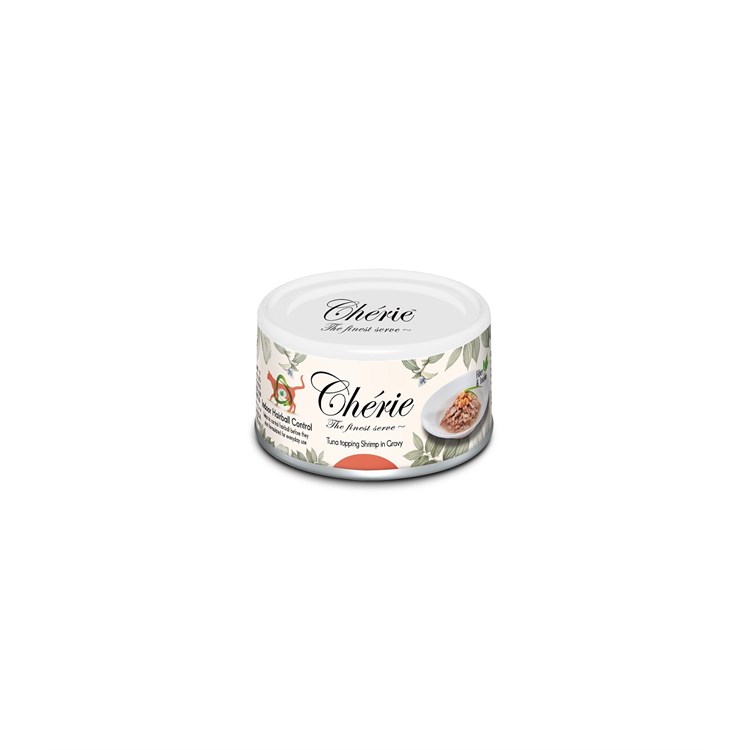 Chérie hairball tonno con gamberetti in salsa 80 gr