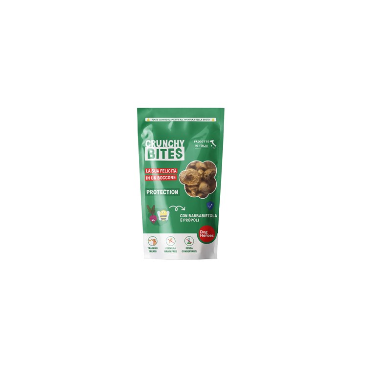 Dog Heroes Crunchy Bites Protection con barbabietola e propoli 80 gr