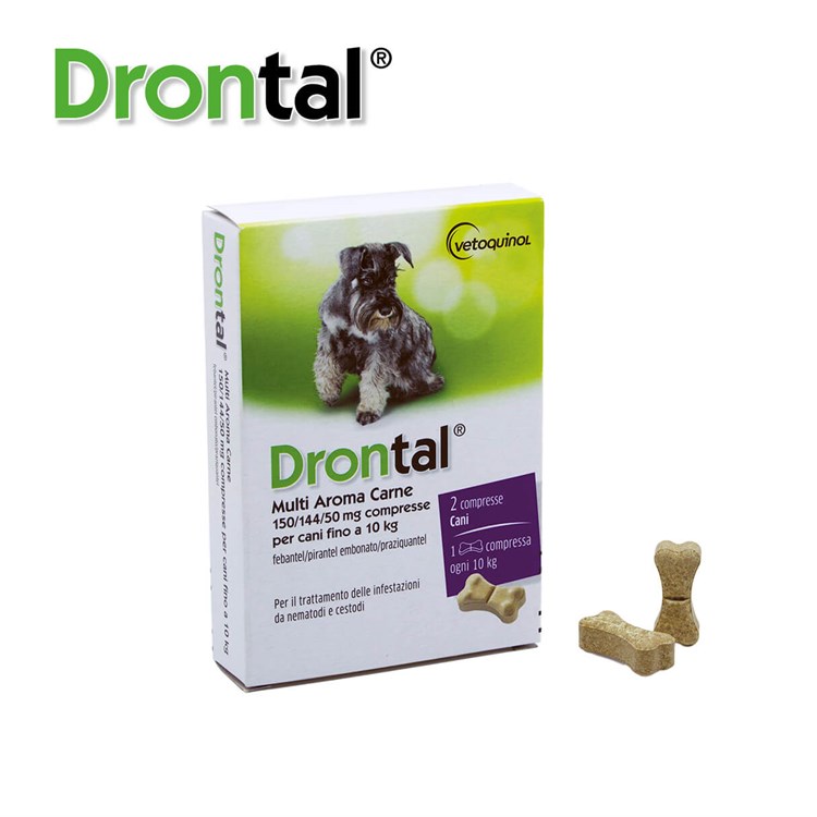 Drontal Multi Aroma Carne 24 Compresse Per Cani Fino A 10 kg