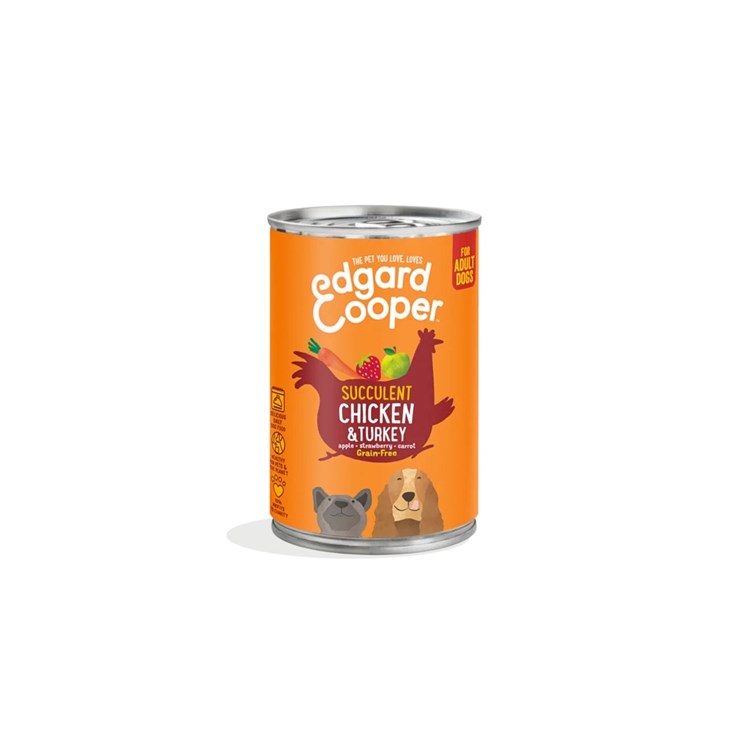 EDGARD C DOG POLLO E TACCHINO 400 GR