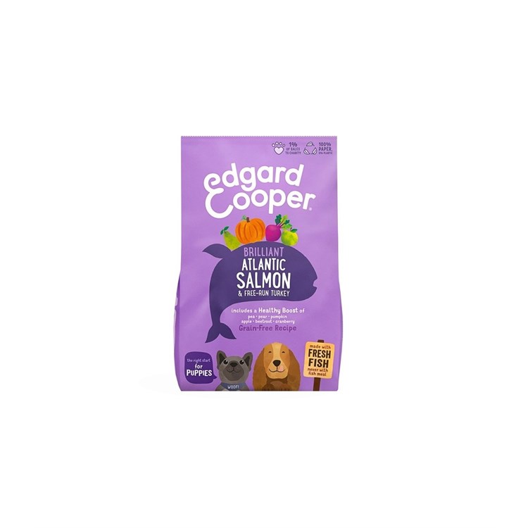 EDGARD C PUPPY SALMONE E TACCHINO 700 GR