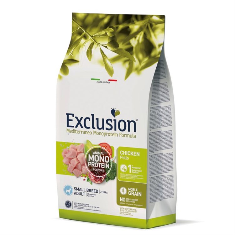 Exclusion Mediterraneo Small Breed Adult Pollo 2 kg Chicken