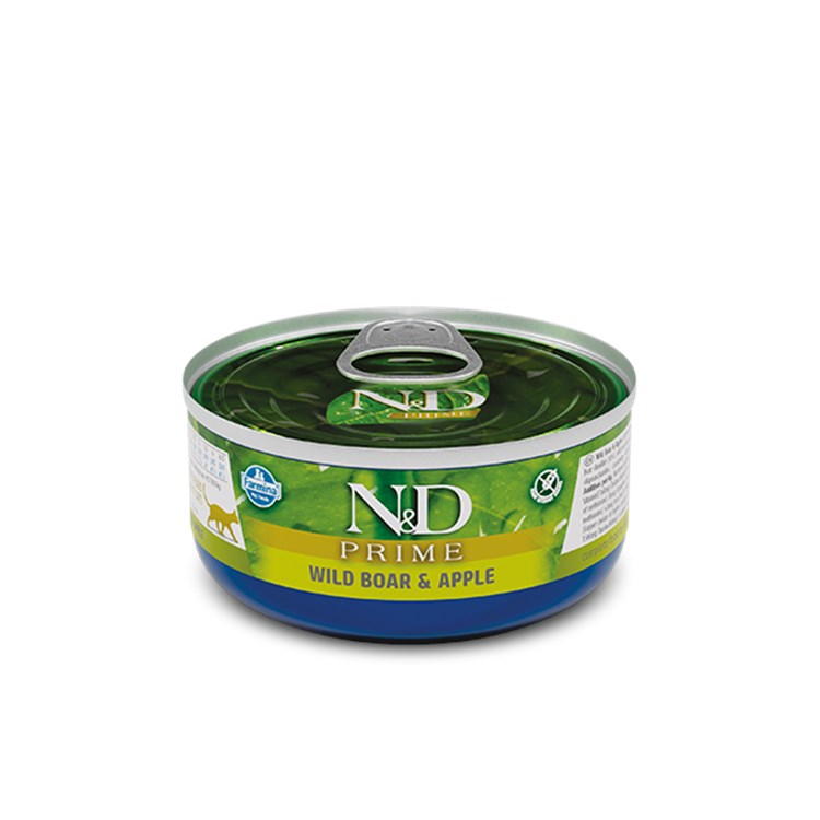 Farmina N&D Prime 70 gr Cinghiale e Mela Umido Gatto