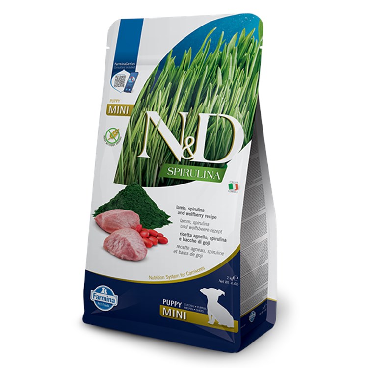 Farmina ND Agnello Spirulina Puppy Mini 2 kg Alimento Cani