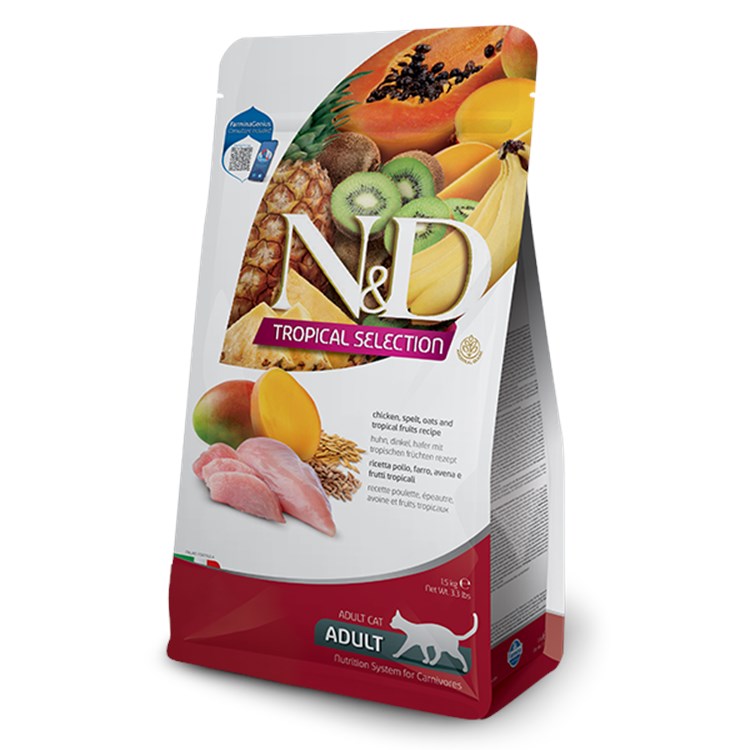 Farmina ND Tropical Fruits Adult Pollo 10 Kg Cibo Per Gatti