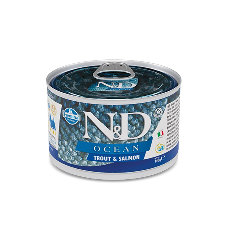 Farmina N/D Umido Ocean Dog Mini Adult Trota e Salmone 140 Gr Cane