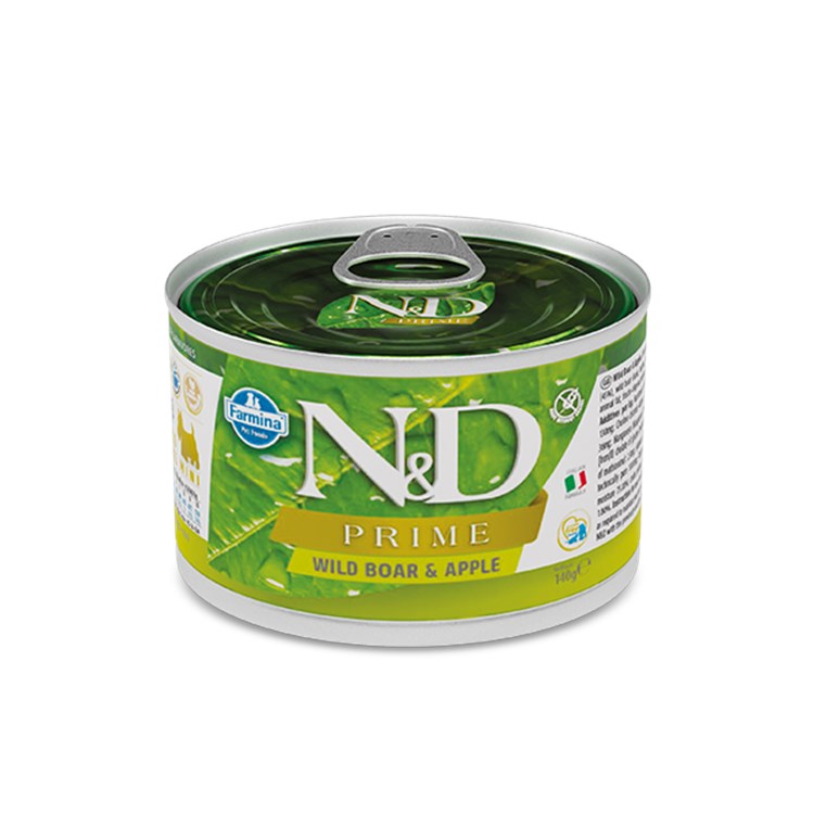 Farmina N/D Umido Prime Dog Mini Adult Cinghiale e Mela 140 Gr Cane