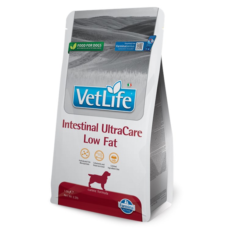 Farmina Vet Life Intestinal Ultra Care Low Fat 12 kg Crocchette Per Cani