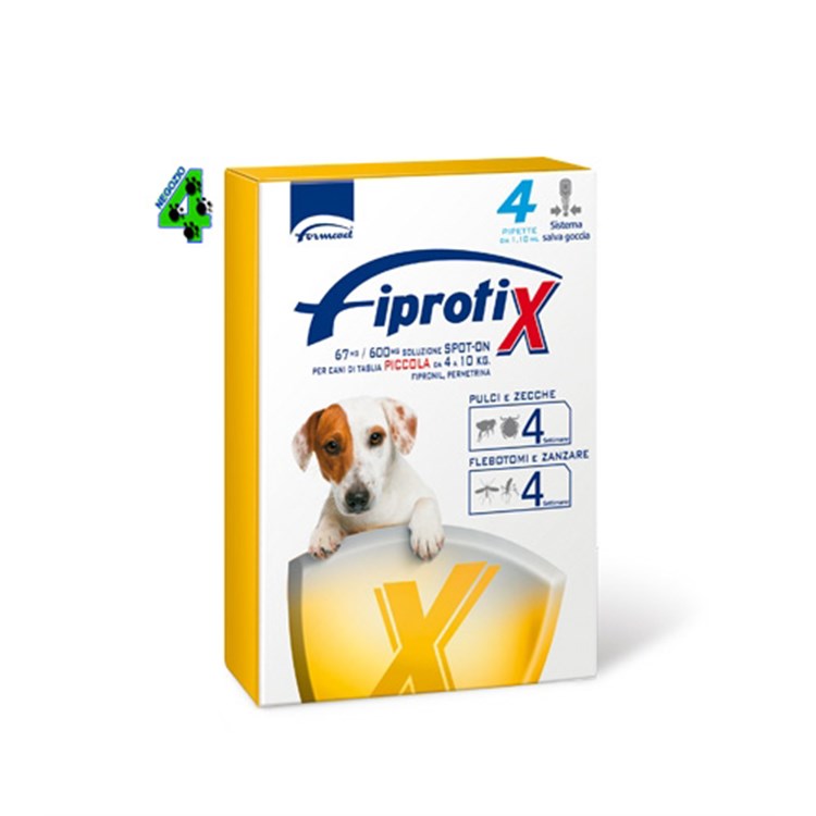 Fipratix Spot-On Piccolo Da 4 a 10 Kg Fiprotix