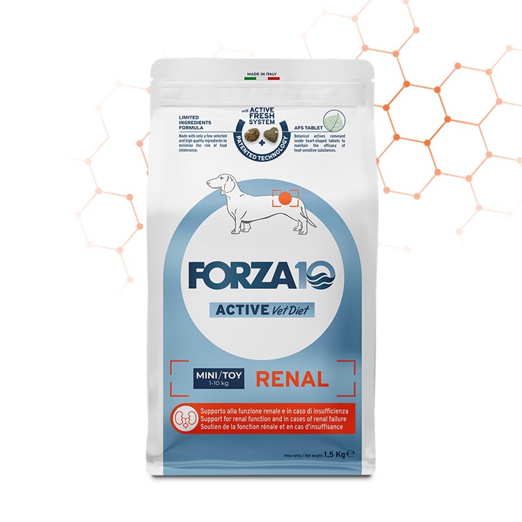 Forza 10 Active Vet Diet Mini Toy Renal 1,5 kg Crocchette Per Cani