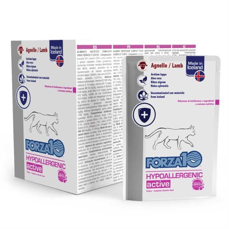 Forza 10 ActiveWet Hypoallergenic 100 Gr Agnello Busta Umido Gatto