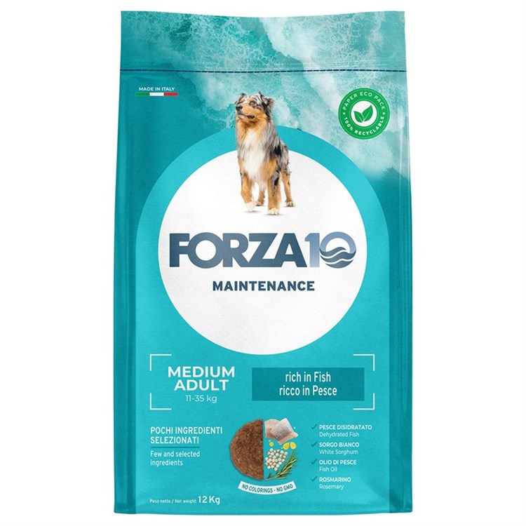 Forza 10 Adult Medium Maintenance Fish 12 kg Pesce Per Cani