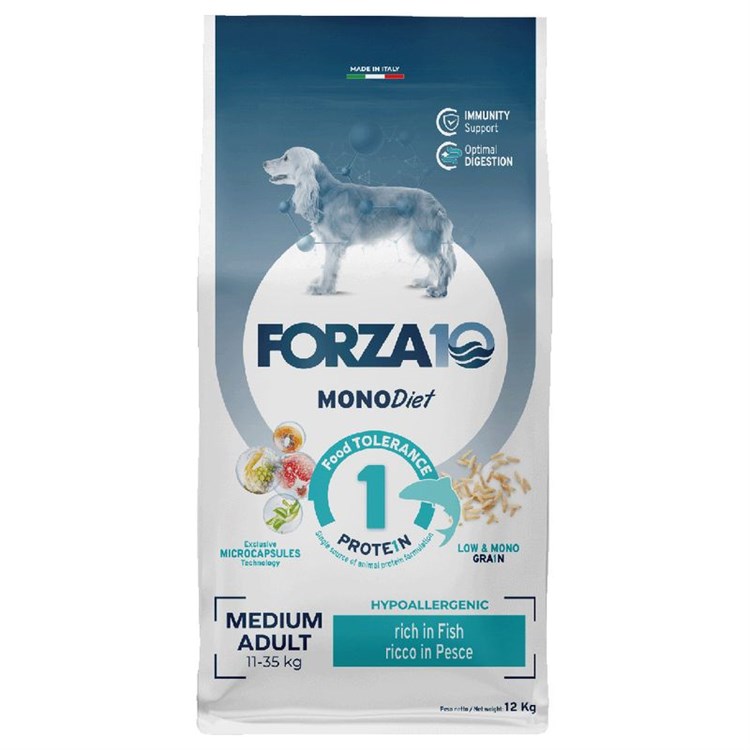 Forza 10 Medium Diet Al Pesce 12 kg Per Cani