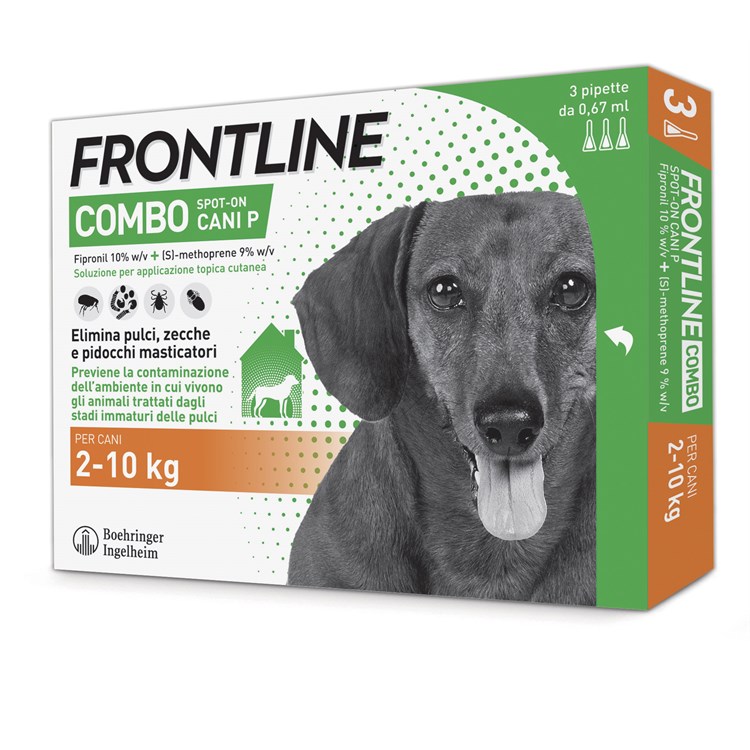 Frontline Combo Per Cani P dai 2 a 10 kg 3 pipette