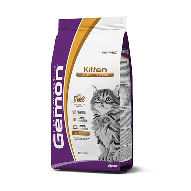 Gemon Kitten Pollo e Riso 7 Kg Crocchette per Gattini