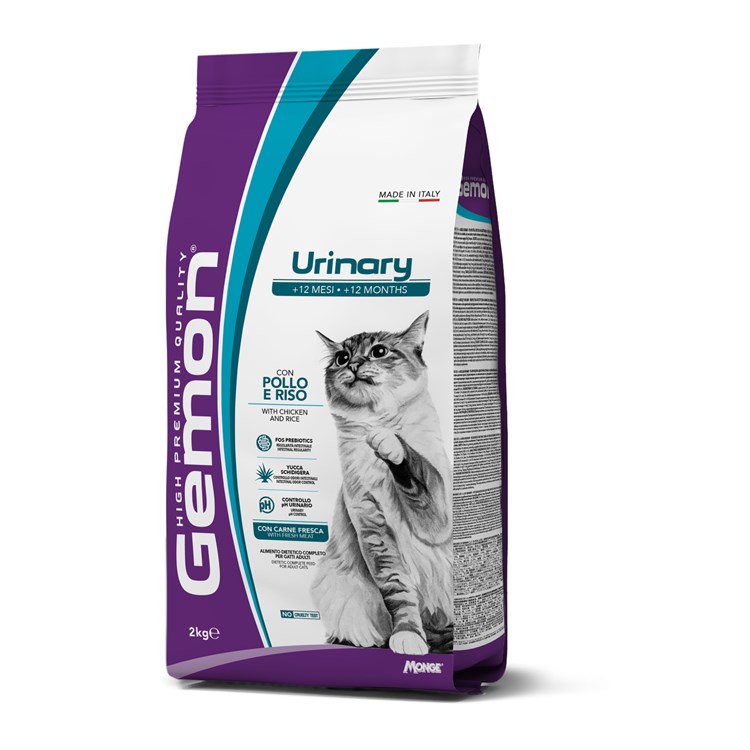 Gemon Urinary Pollo Riso 2 Kg Crocchette Gatti