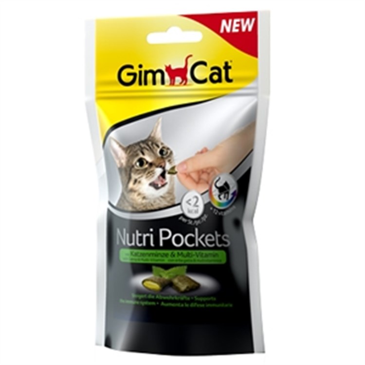 GIMCAT Nutripockets con Erba Gatta & Multivitaminica 60 gr