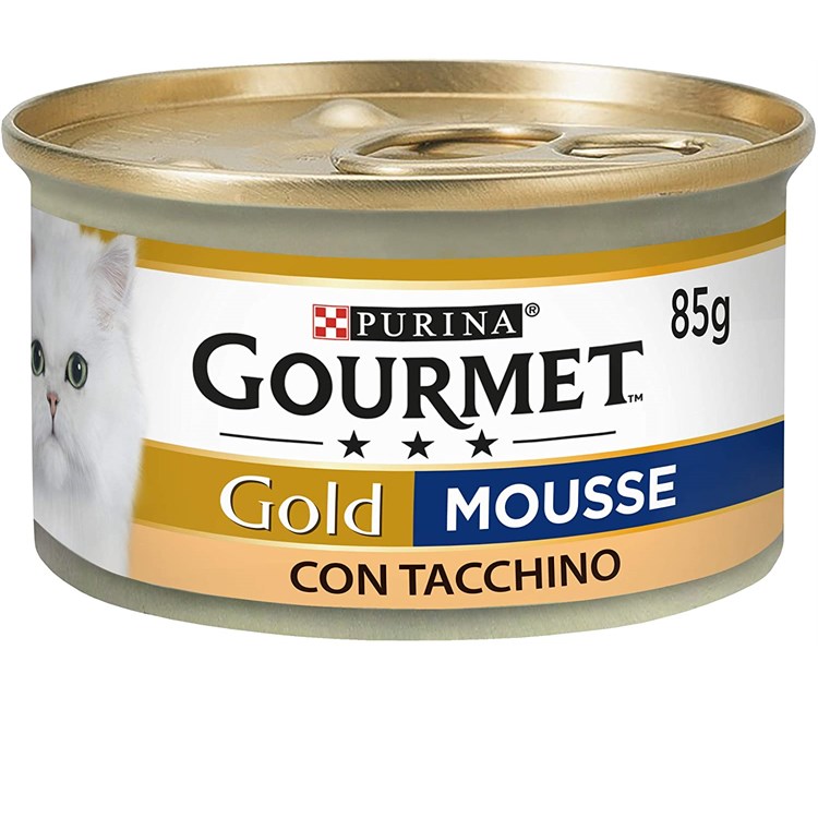 Gourmet gold mousse 85 gr Tacchino Scatoletta Gatti