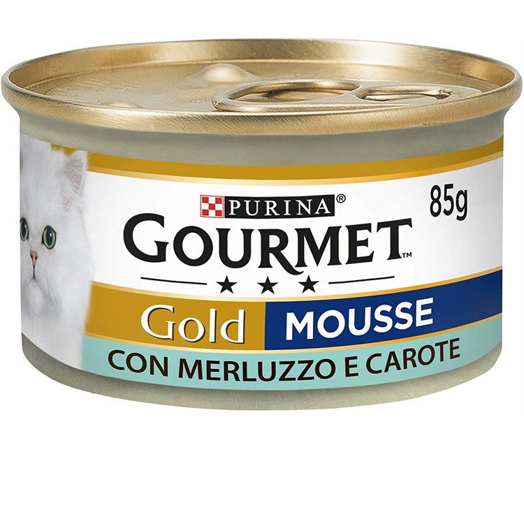 Gourmet Gold Mousse Merluzzo e Carote 85 gr