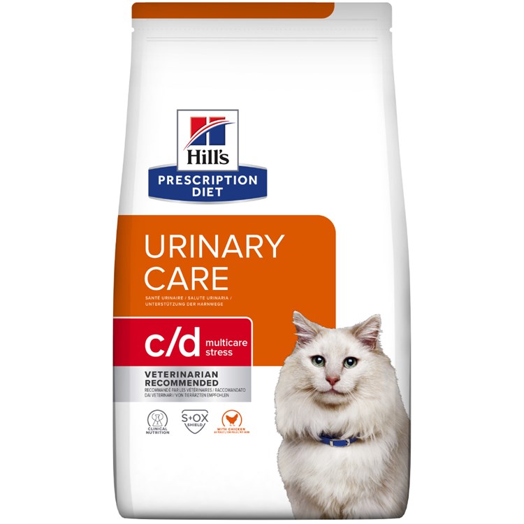 Hill's Diet Feline C/D Urinary Care Stress Pollo 3 kg Per Gatto