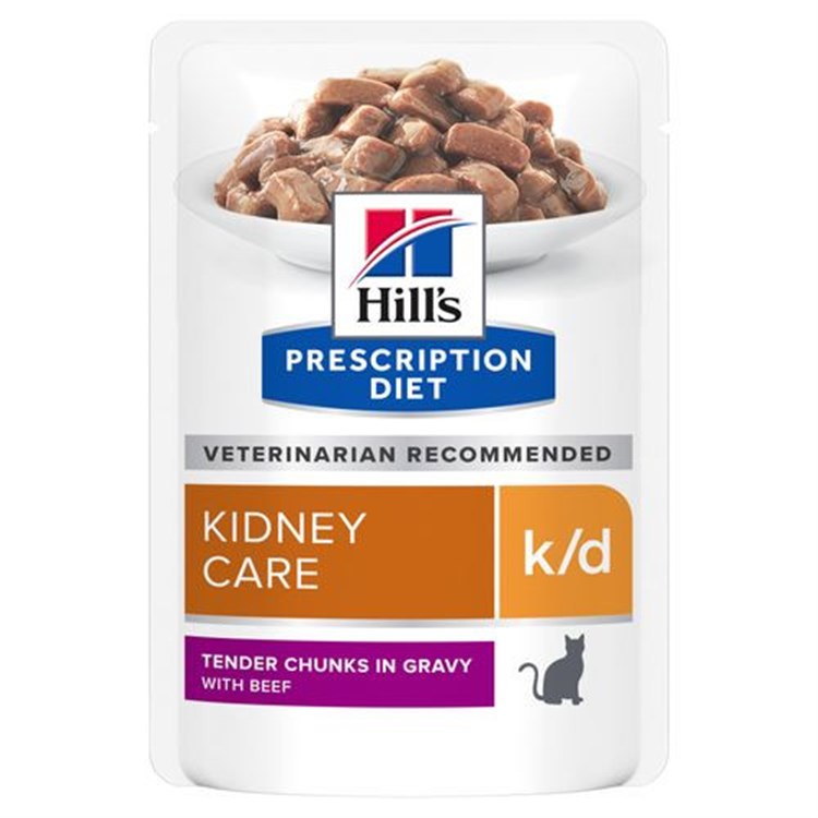 Hill's Diet K/D Manzo Kidney Care 85 gr Umido Gatto