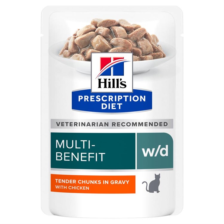 Hill's Diet W/D Multi Benefit 85 gr Bustina Umido Gatto