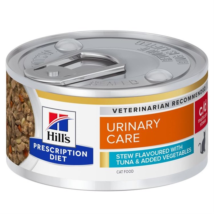 Hill's Prescription Diet C/D Urinary Stress Stew Tonno e Verdure 82 gr Spezzatino Umido Gatto