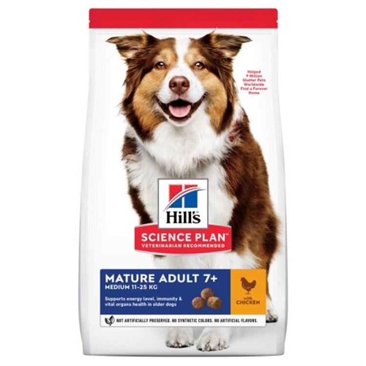 Hill's Science Plan Cane Medium Breed Mature 7 + Pollo 14 kg