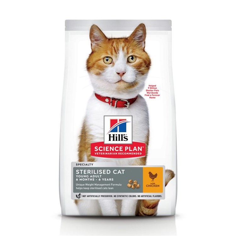 Hill's Science Plan Young Adult Sterilised Pollo 1,5 kg Gatto