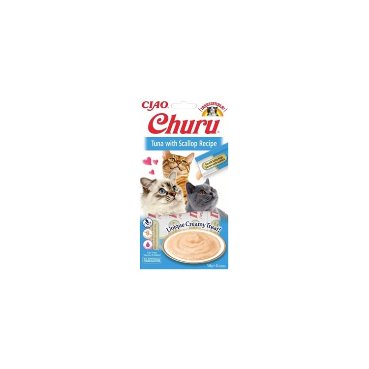 Inaba cat churu tonno con capesante 14x4 tubi 56 gr