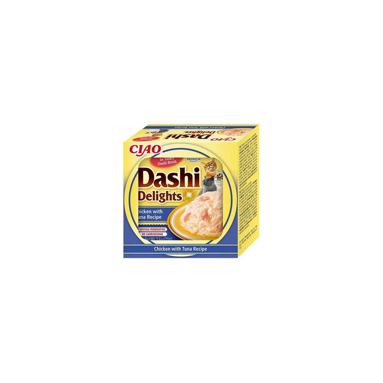 Inaba cat dashi delights pollo con tonno 70 gr