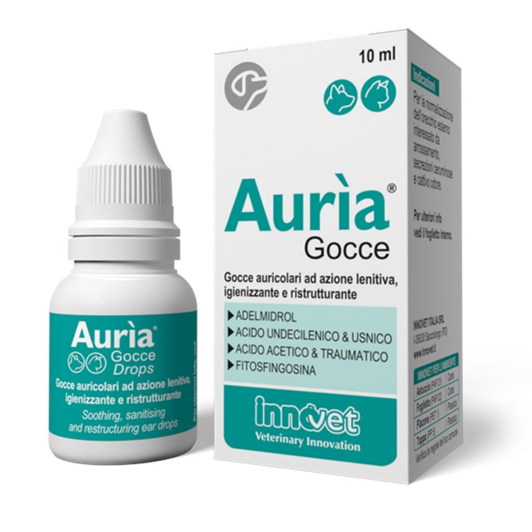 Innovet Auria Gocce Auricolare 10 ml Per Cani e Gatti