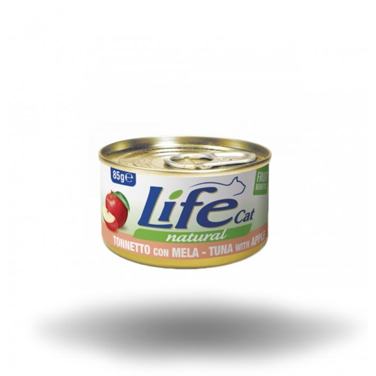 Life Cat Natural Tonno Con Mela 85 gr Scatoletta Gatti